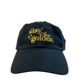 Stay Golden Hat Black Gold Embroidered Golden Girls Drag Show Merch Adjustable